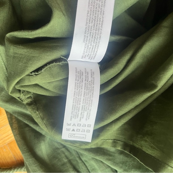 NWT Primark Maxi olive green cotton kaftan/cover- up 10 - Picture 7 of 11